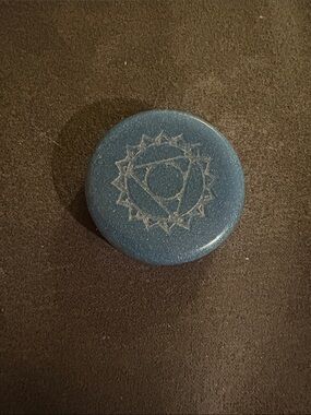 Blue Throat Chakra Palm Stone